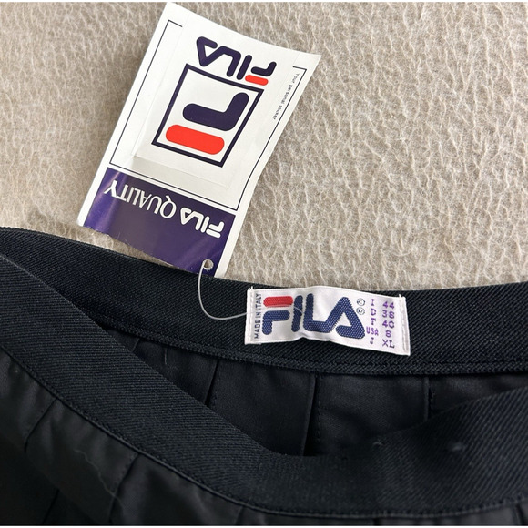 Fila Black Pleated Skirt Sz 8 Tennis Pickle Ball Athletic 14" Length New - Picture 2 of 5